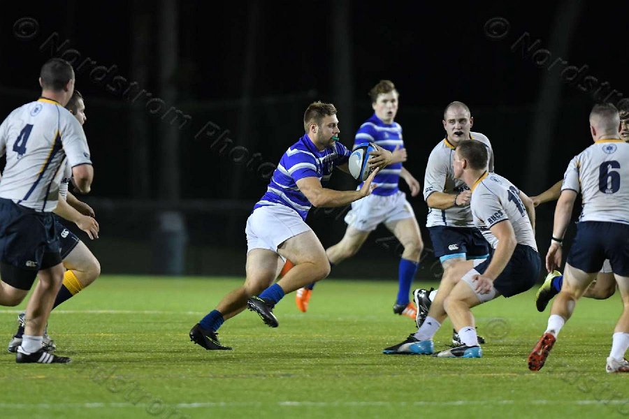 Wheaton Men\'s Rugby vs Mass Maritime.  Photo by Keith Nordstrom